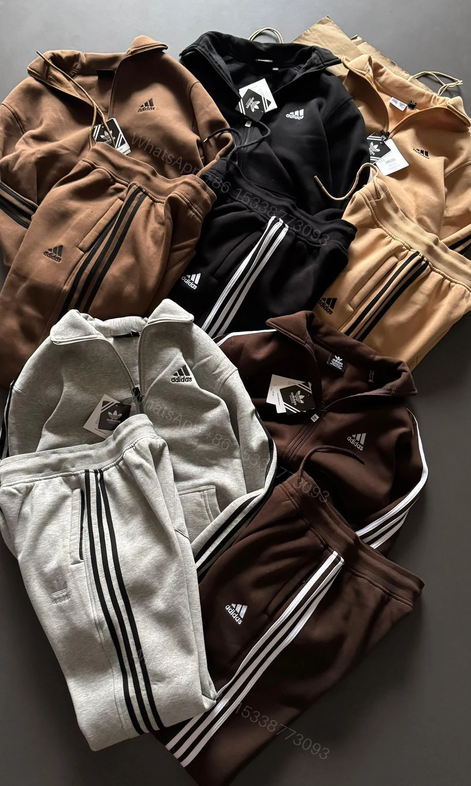 FIRST COPY ADIDAS THREAD COTTON FLEECE TRACKSUIT — view 1