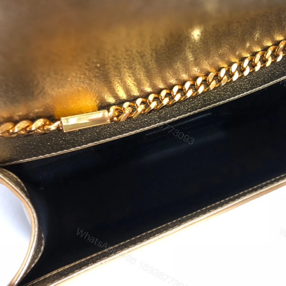 View 8 of Saint Laurent Kate Chain Wallet With Tassel Yellow Copper 26cm
