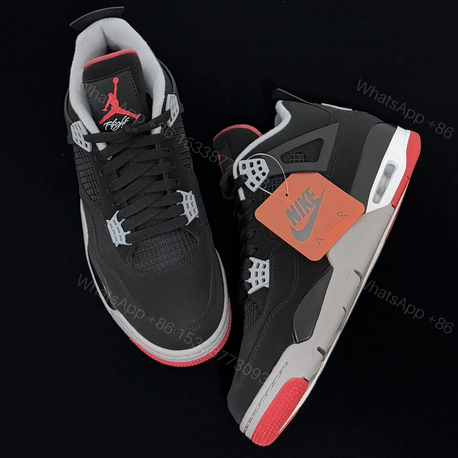 View 7 of Air Jordan 4 Retro Bred 2019 Reps