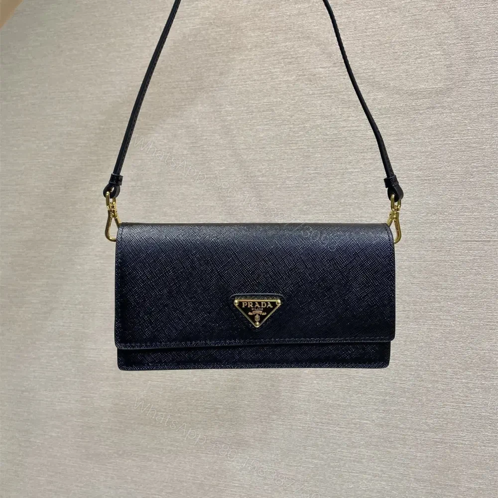 View 10 of 高仿Prada*Saffano系列1NF059斜挎包黑色Mini免檢版