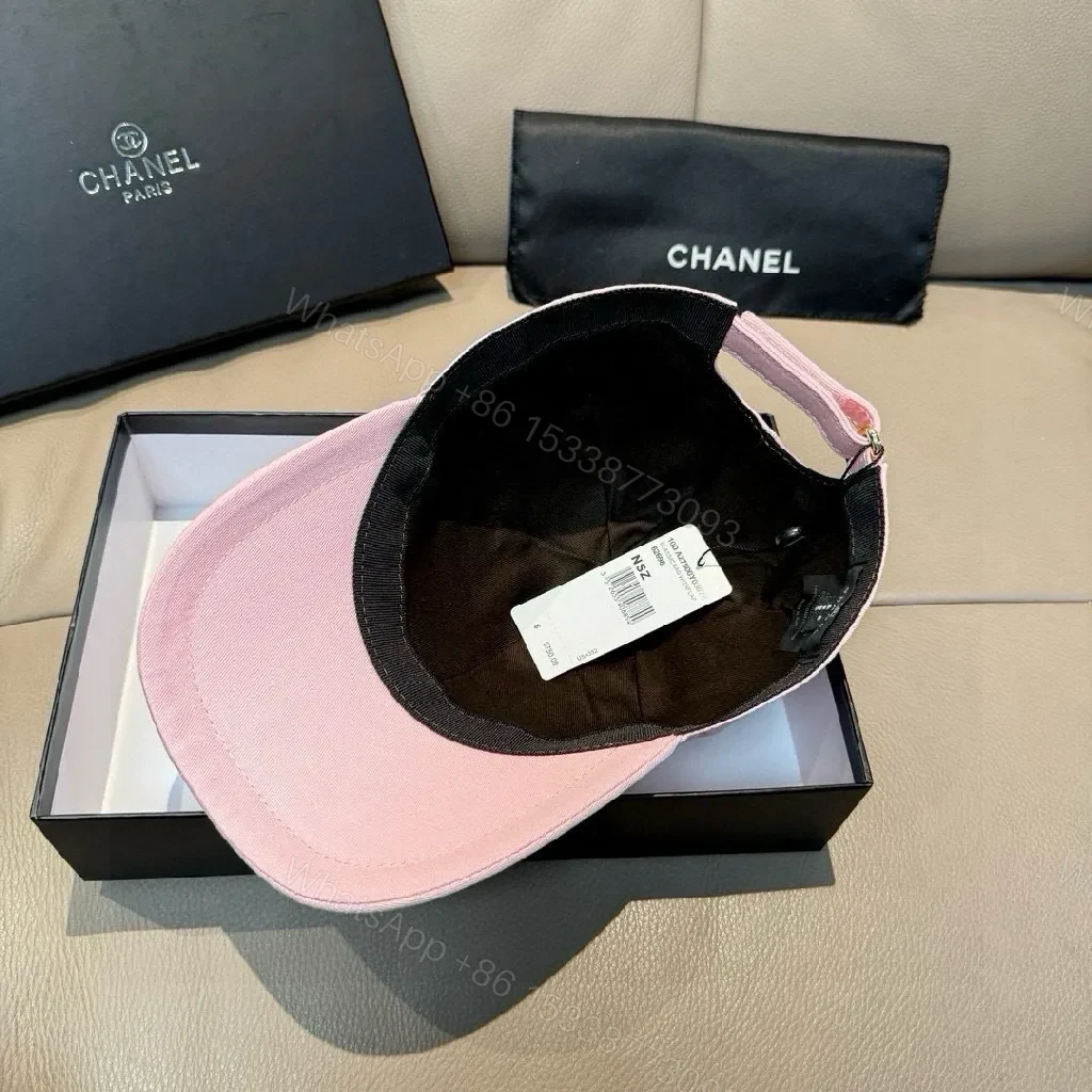 View 9 of Subtle Pink Signature Cap: Luxe Embroidery & Modern Chic