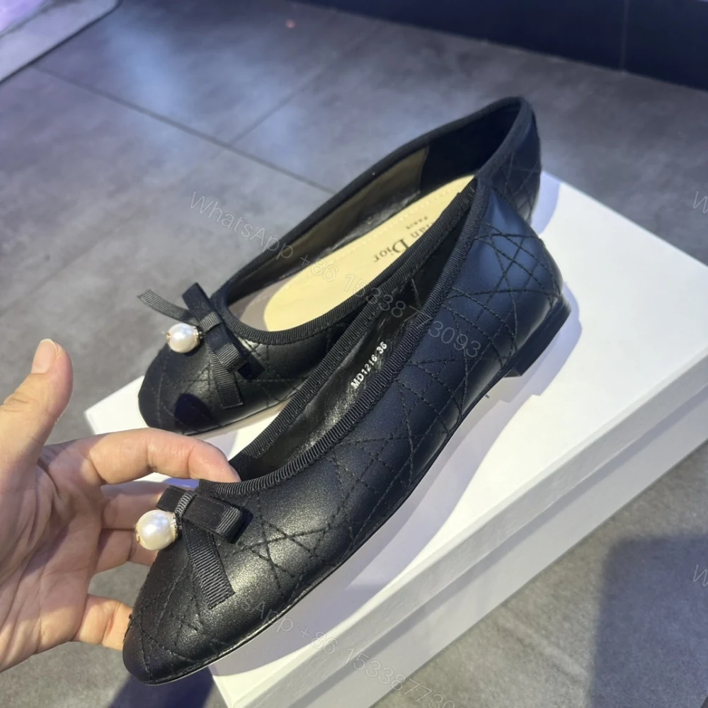 View 9 of 高仿Dior*Ballet系列KCB877圓頭套腳休閒單鞋黑色免檢版