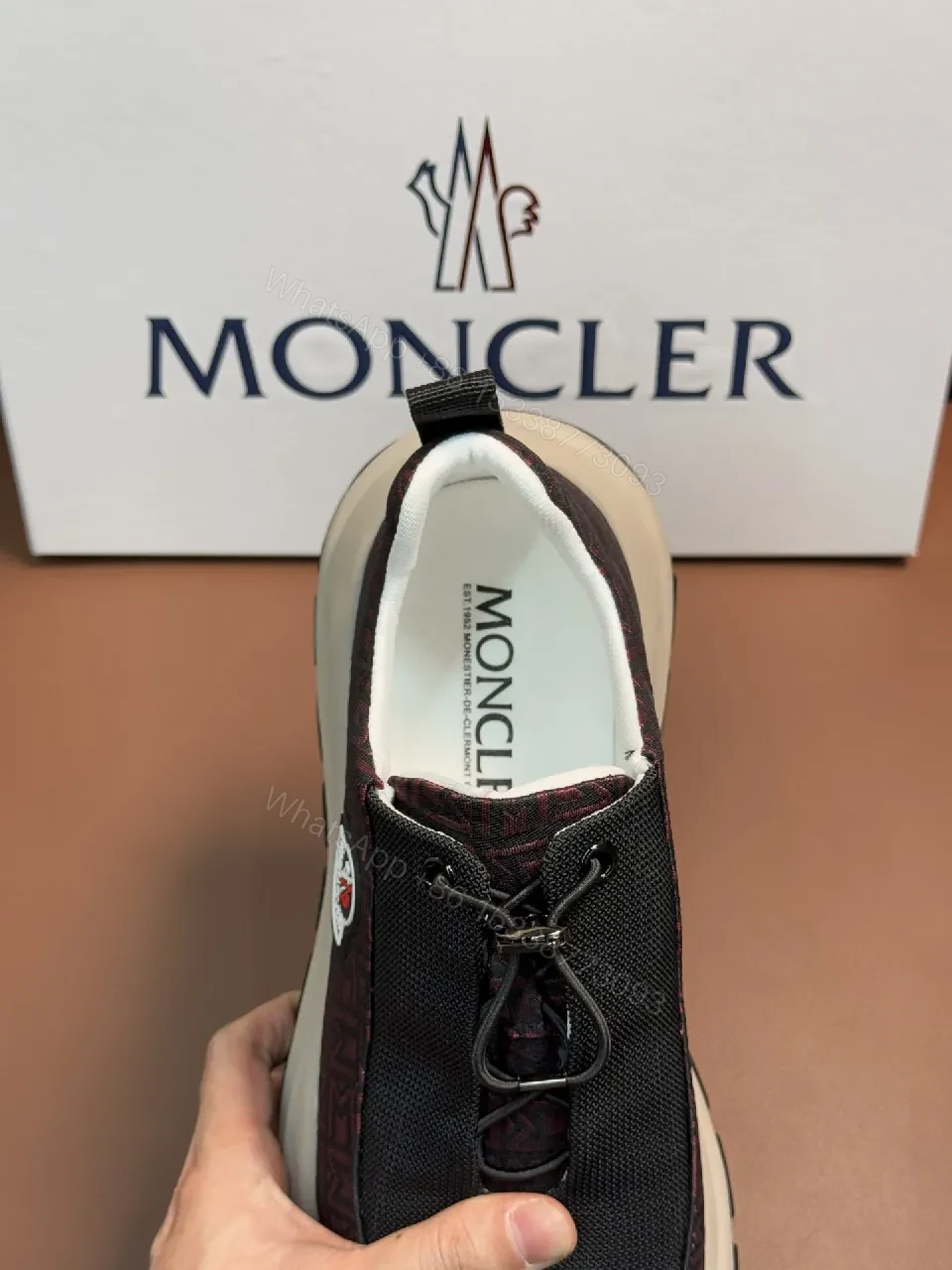 View 6 of Knit Black/Gold Baroque-Overlay Sneaker: Modern Comfort