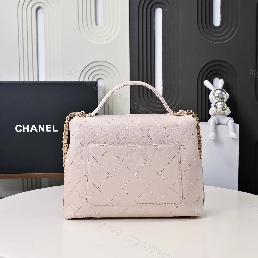 View 4 of Quilted Leather Mini Flap Bag: Timeless Glamour Accessory