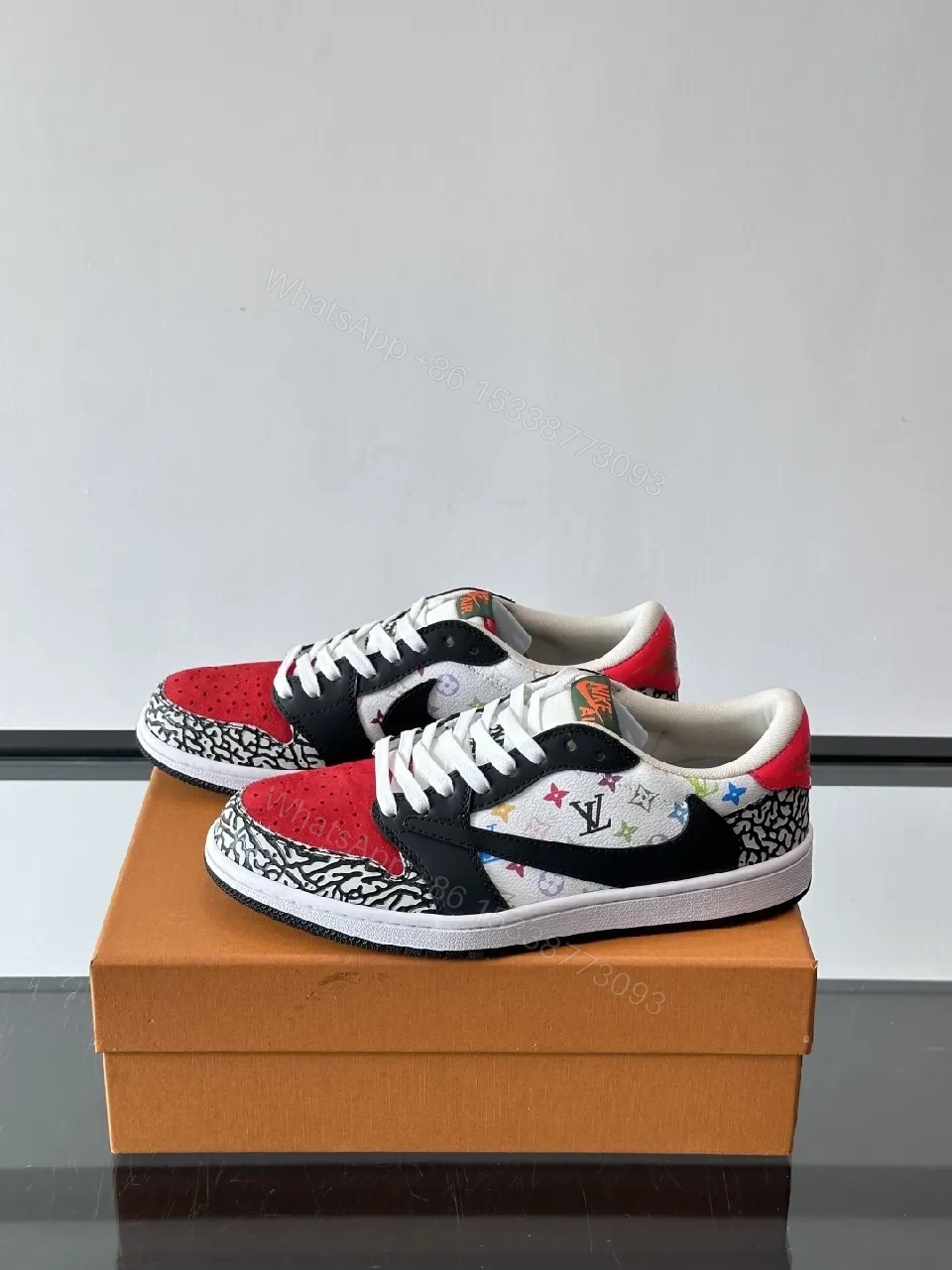 View 3 of Colorful Premium Detailing High-Top Sneakers