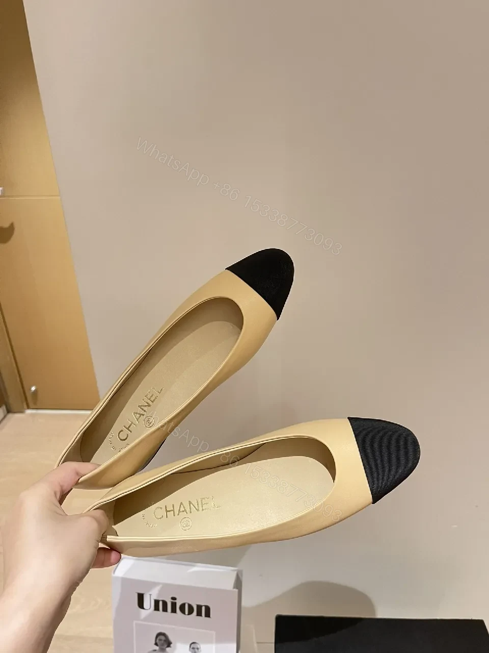 View 4 of Neutral Nude Cap-Toe Pumps: Luxe Everyday Sophistication