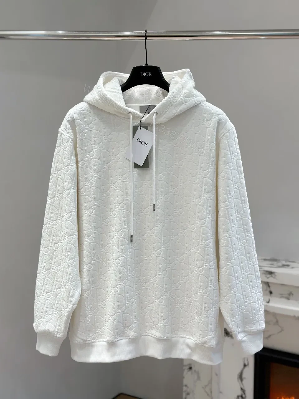 Quilted Monogram Hoodie: Luxurious Everyday Comfort — view 1
