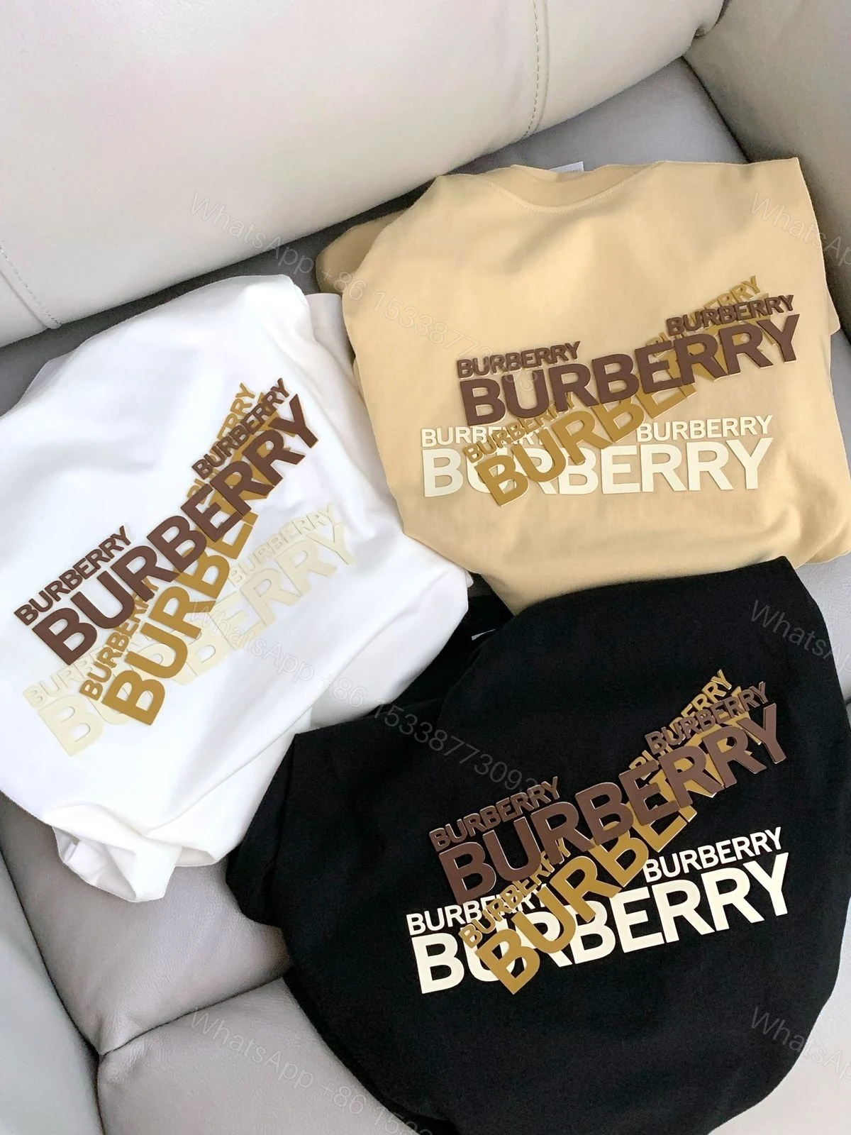 View 4 of FIRST COPY BURBERRY DESIGNER ROUND NECKS SUMMER T-SHIRT