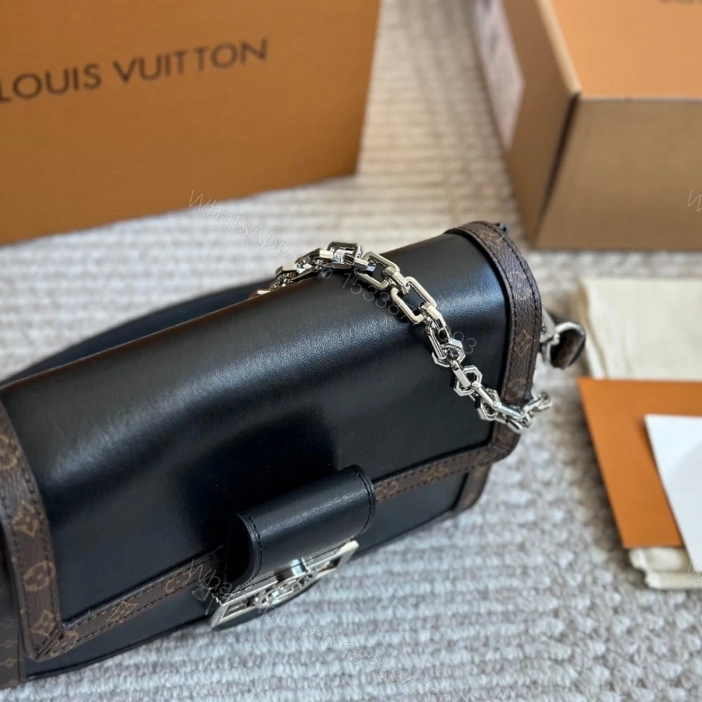 View 3 of Louis Vuitton Dauphine Soft Vibe MM Black 25Cm M13450