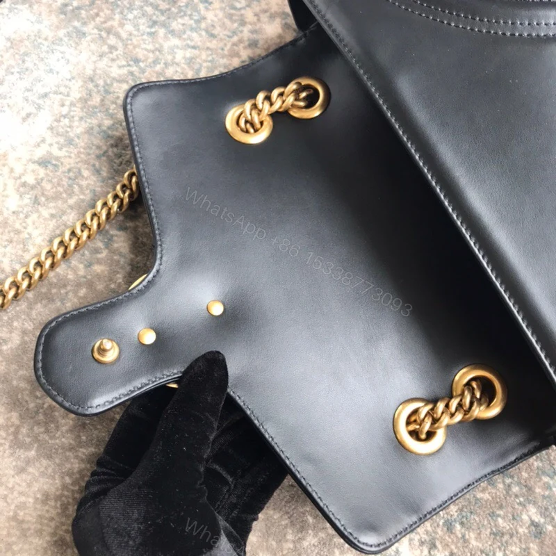 View 5 of Gucci GG Marmont Matelassé Mini Bag Black 22Cm