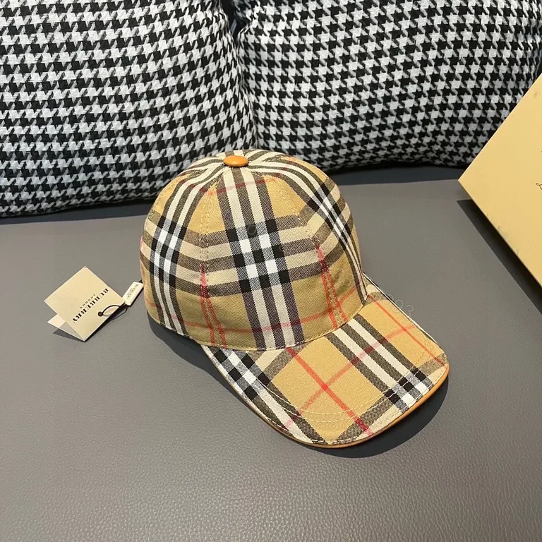 View 5 of Plaid Cap with Signature Check â€” Timeless Modern Fit