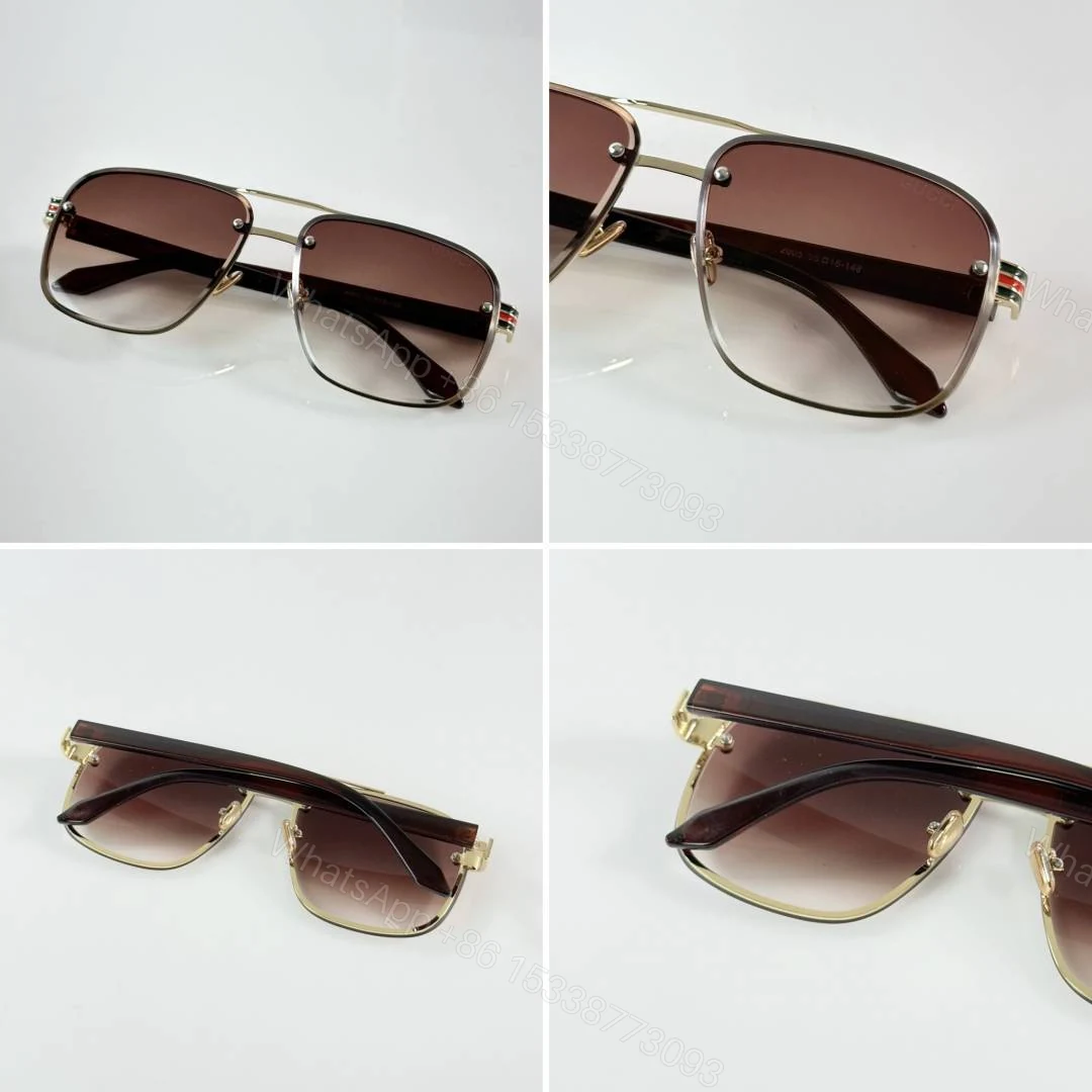 View 2 of First Copy Gucci 2005 Gold Brown Sunglasses