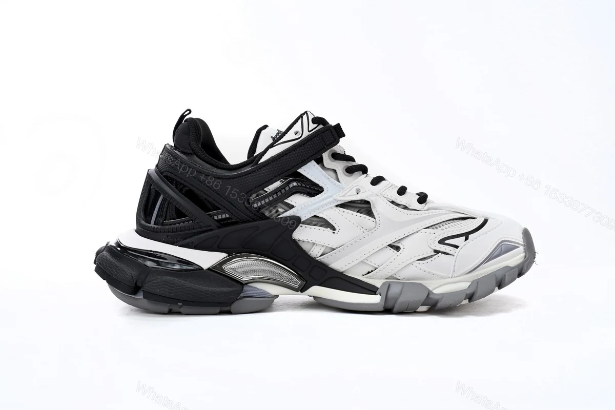 View 2 of Balenciaga Track 2 Sneaker Black And White 568614 W2GN3 1090