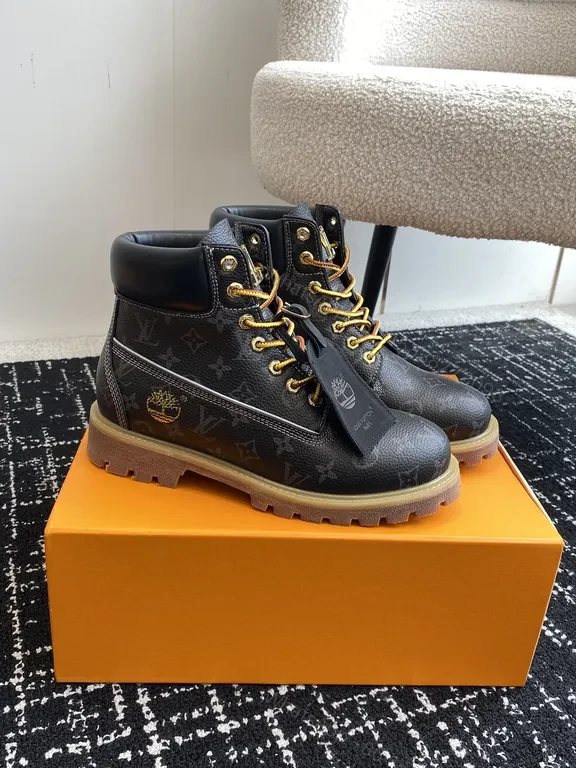 View 3 of Premium Patterned Ankle Boots: LV Monogram, Durable Comfort