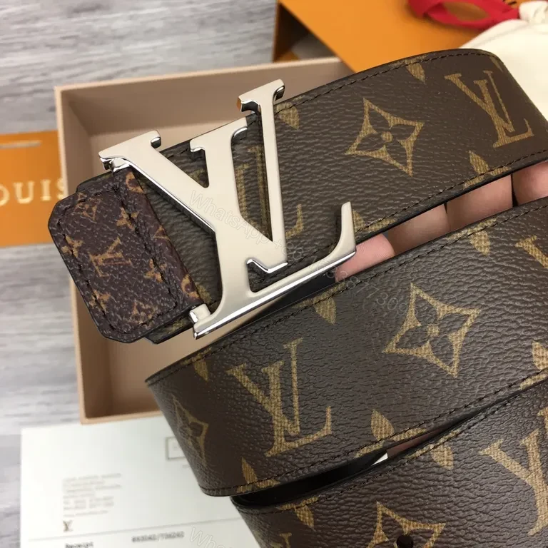 View 8 of Icon Monogram Belt: Luxury LV Canvas, Silver Buckle, 3.8cm