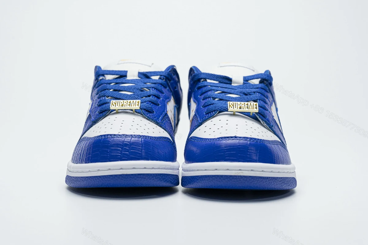 View 5 of Supreme x Nike SB Dunk Low "Blue Stars” DH3228-100