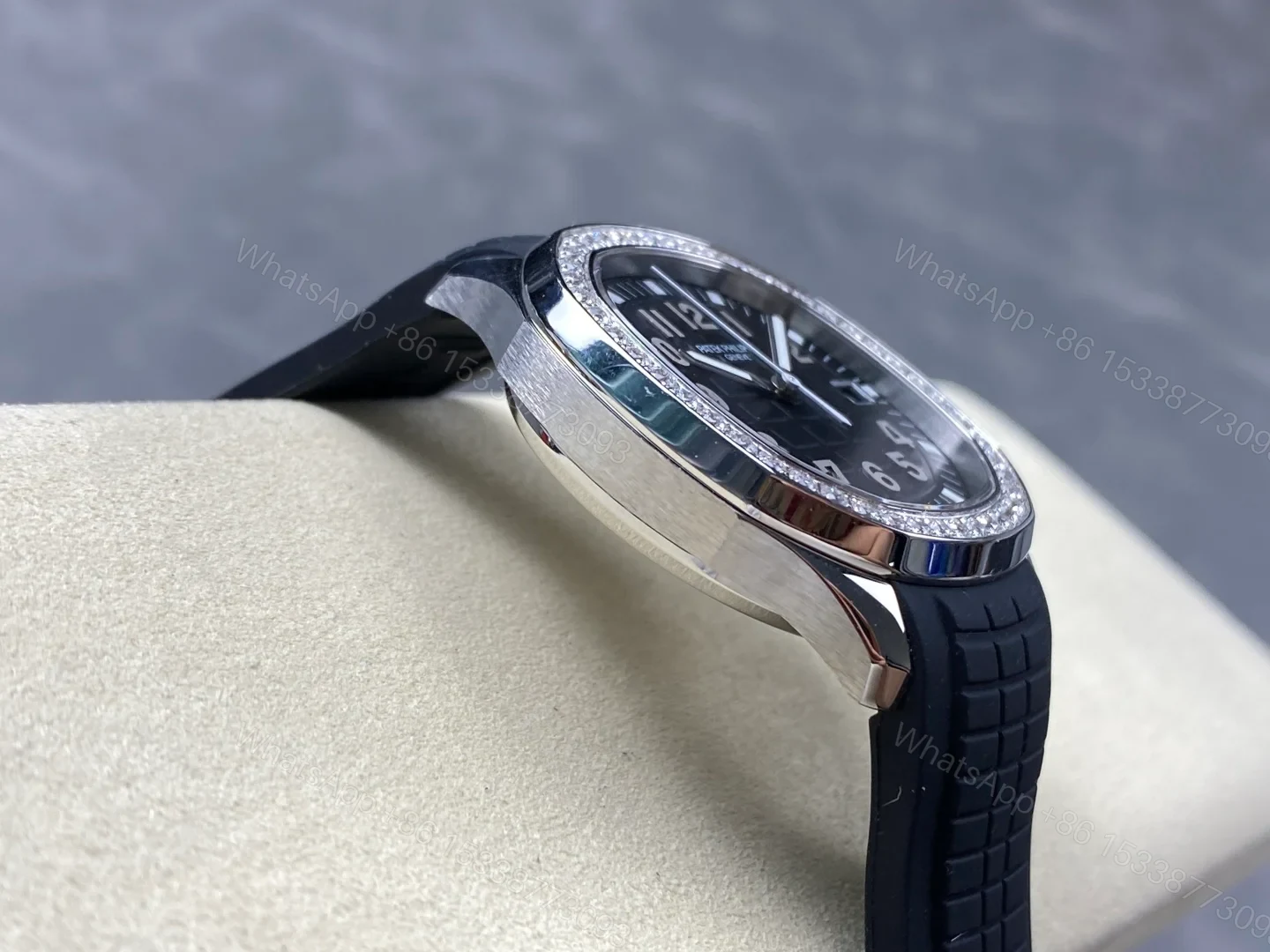 View 5 of Patek Philippe Aquanaut Luce Quartz Stainless Steel Black 5267/200A-001