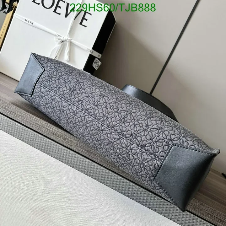 View 6 of Loewe Dark Grey Black Canvas and Cowhide Horizontal Tote IO955