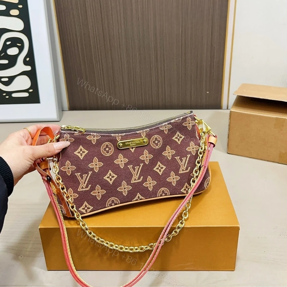 View 2 of Louis Vuitton Pochette Liv Monogram Origine Light Brown 24Cm