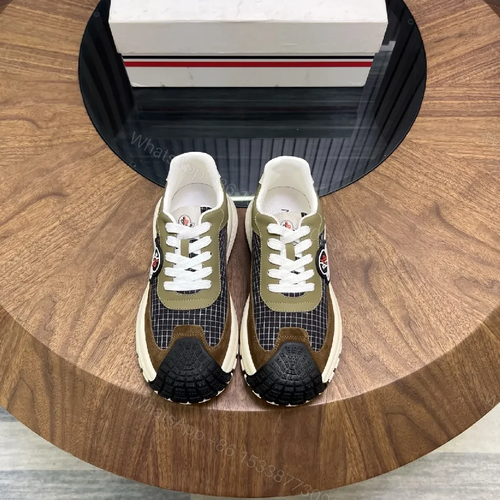 View 5 of Brown Suede Mesh Runner: Modern Luxe, Cushioned Comfort