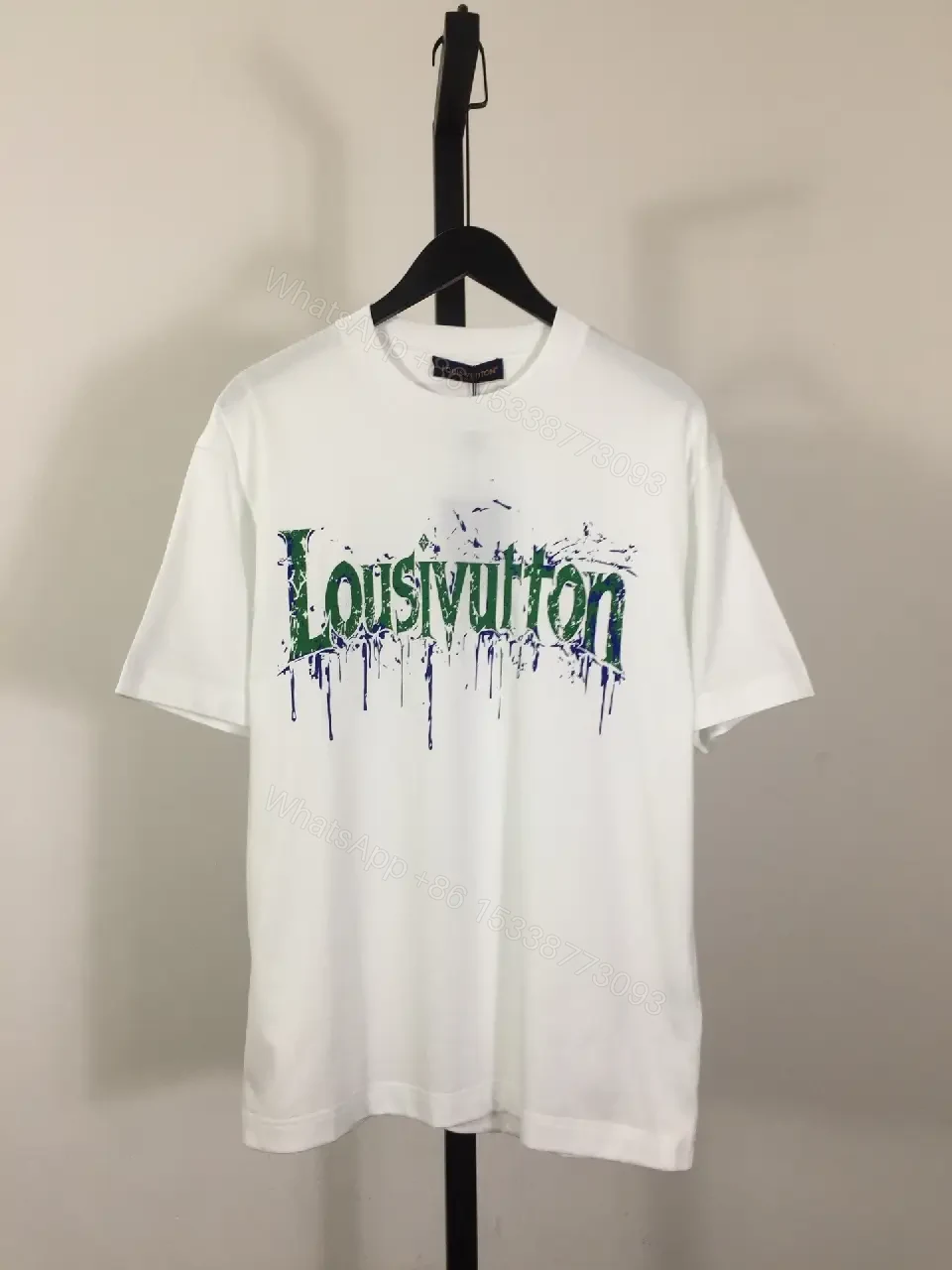 Drip Print Graphic Tee – Luxury Streetwear Essential Tee — view 1