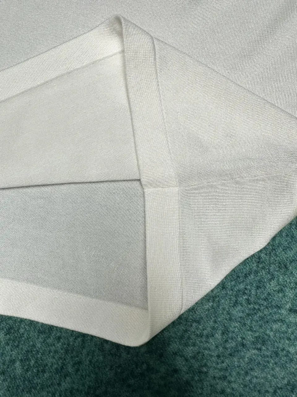 View 7 of White Cotton Tee with Subtle Designer-Style Embroidery Shirt