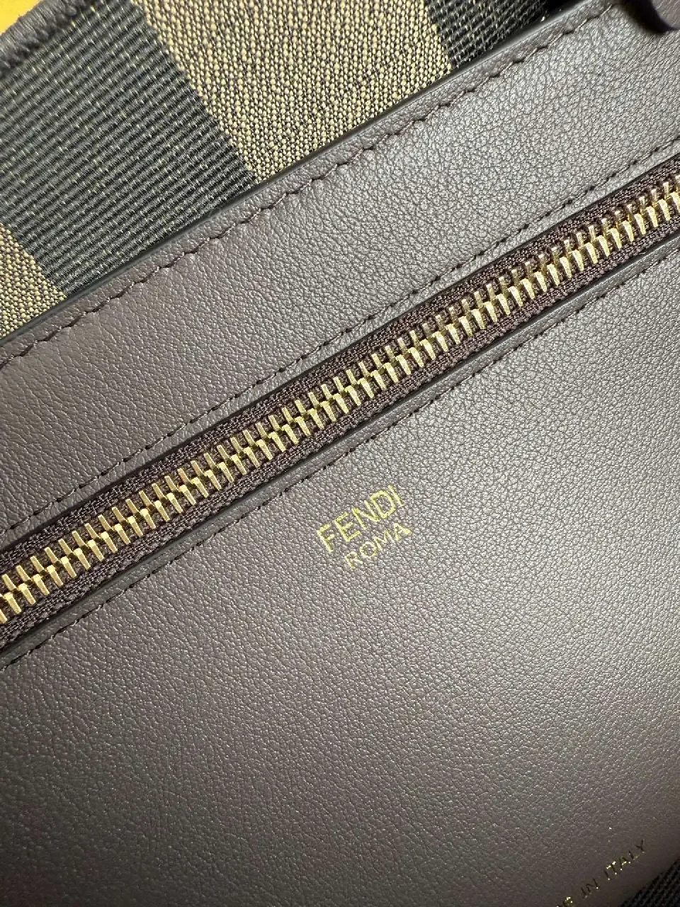 View 6 of Patterned Luxury Tote: Monogram Patterned Exterior, Spacious Tote Bag
