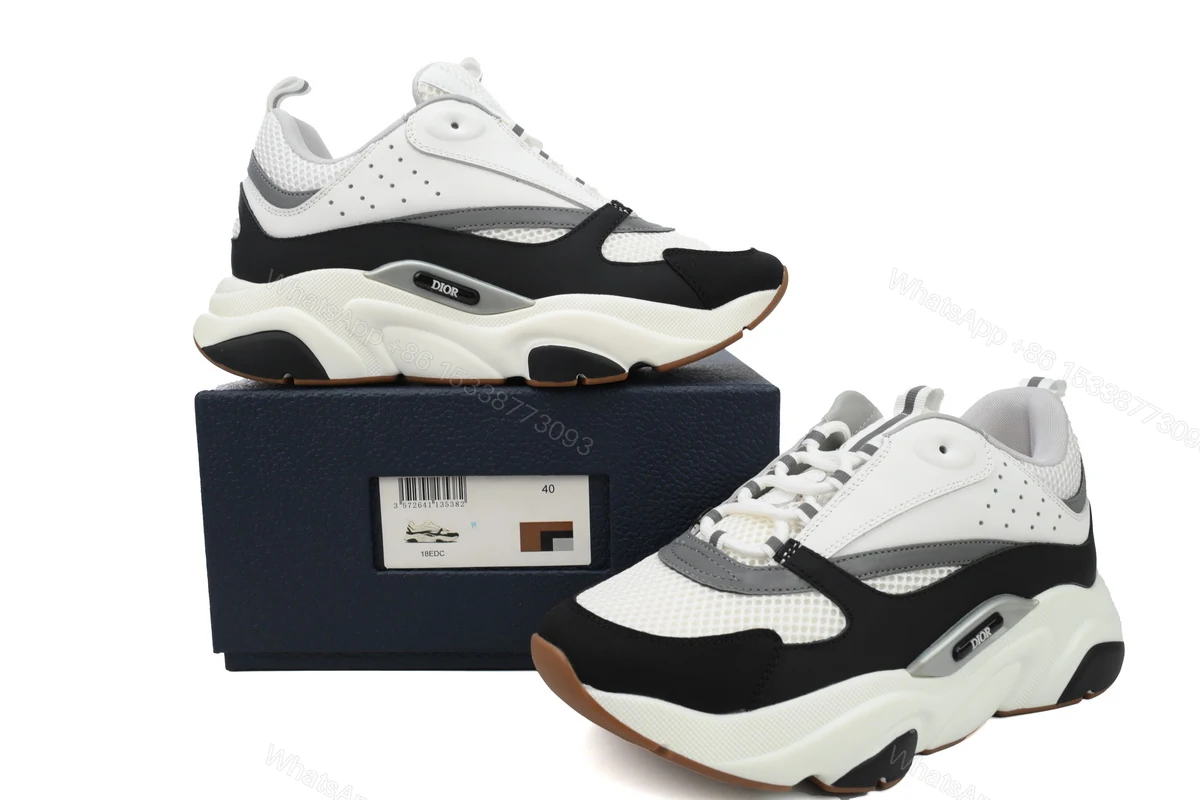 View 2 of Dior B22 Sneakers White Black