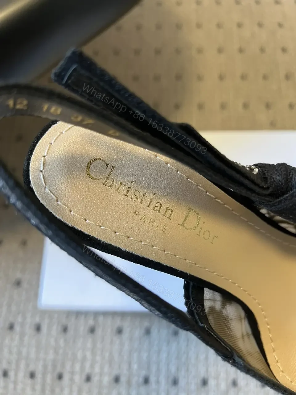 View 2 of Lace Overlay Slingback Heels: Modern Elegance, All-Day Comfort
