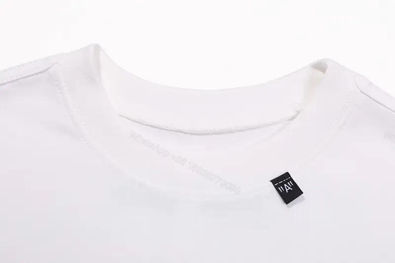 View 6 of Bold White/Yellow Graphic Tee: Modern Cropped-Cut Streetwear