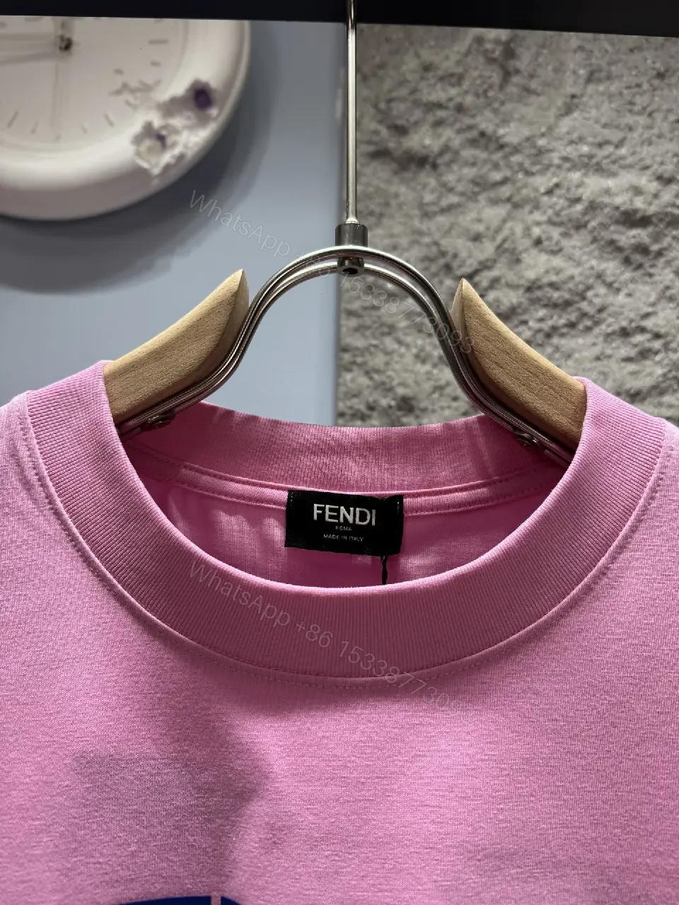 View 4 of Bubblegum Pink Cotton Tee - Luxe Graphic Streetwear Top