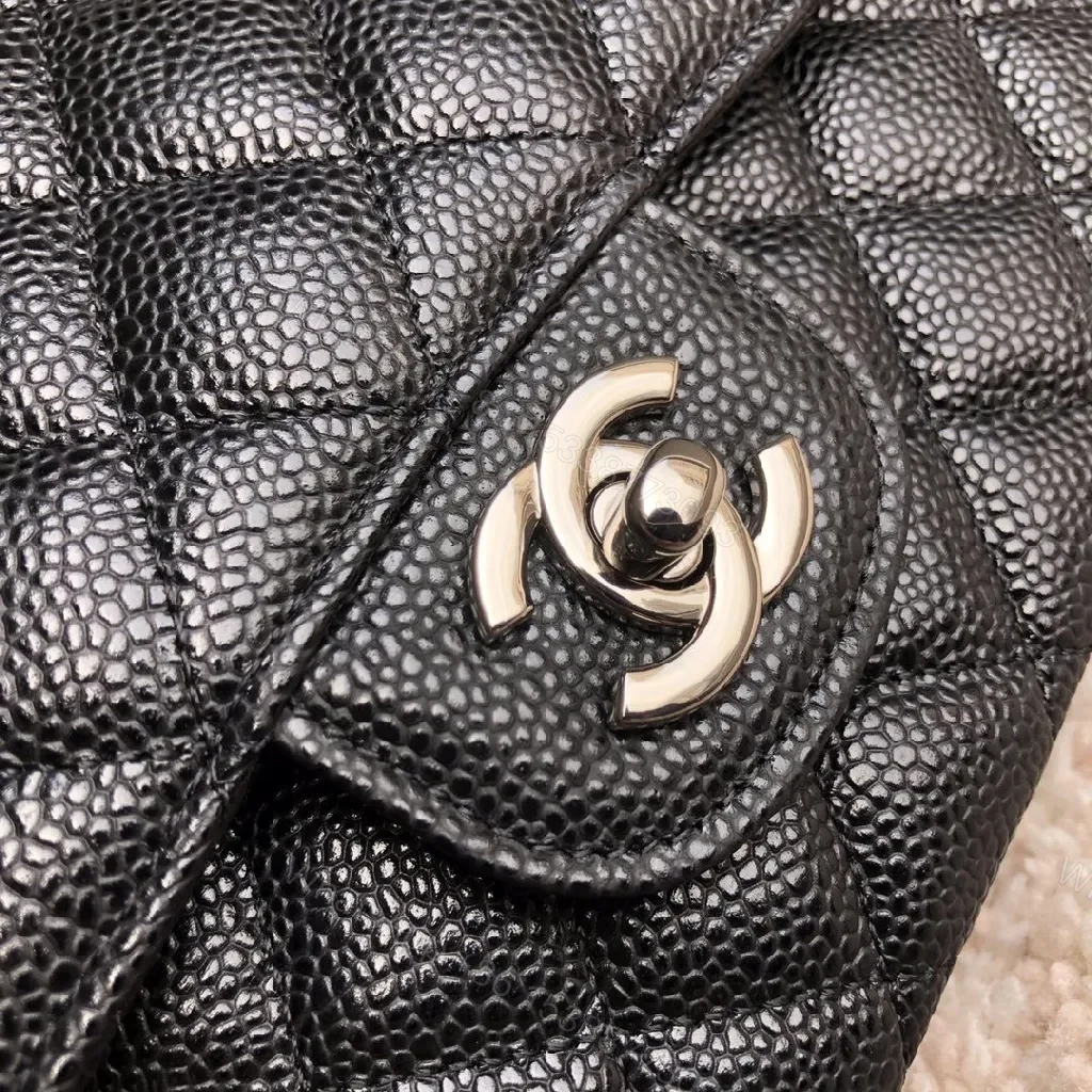 View 6 of Black Quilted Lambskin Flap Bag | Classic Luxury Crossbody Clutch
