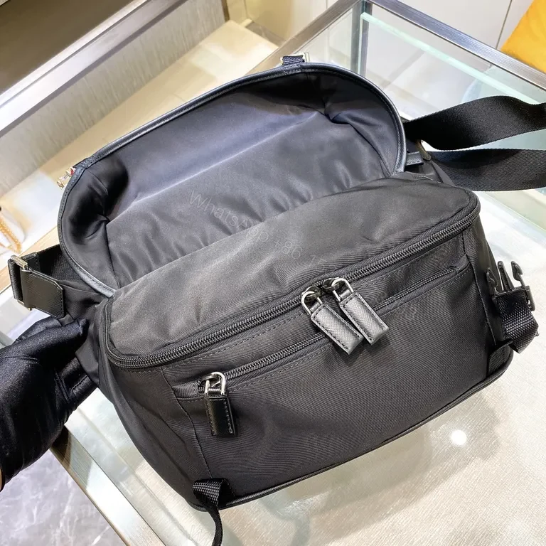 View 8 of Compact Black Crossbody: Prada-Inspired, Lightweight & Durable