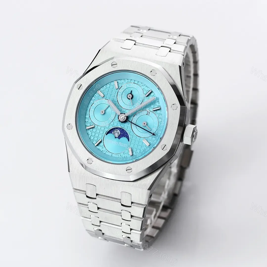 View 3 of 8F Factory Audemars Piguet Royal Oak Perpetual Calendar Watch – Blue Dial, Stainless Steel, 41mm