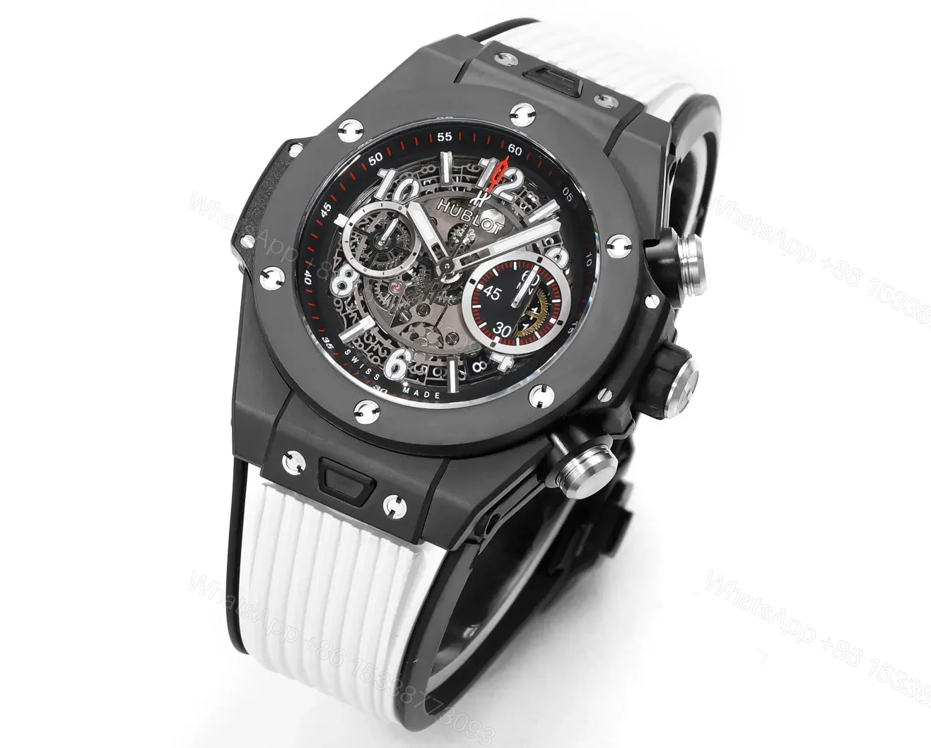 View 2 of JB Factory Hublot Big Bang Unico Black Ceramic Watch