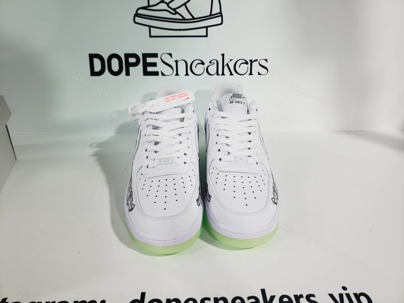 View 3 of Nike Air Force 1 Low Skeleton Halloween (2018) BQ7541-100