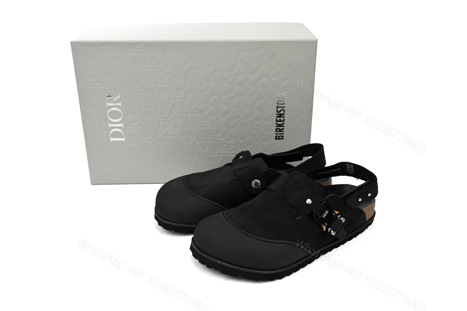 Dior by Birkenstock Tokio Mule Black 3SA116ZSD_H900 — view 2