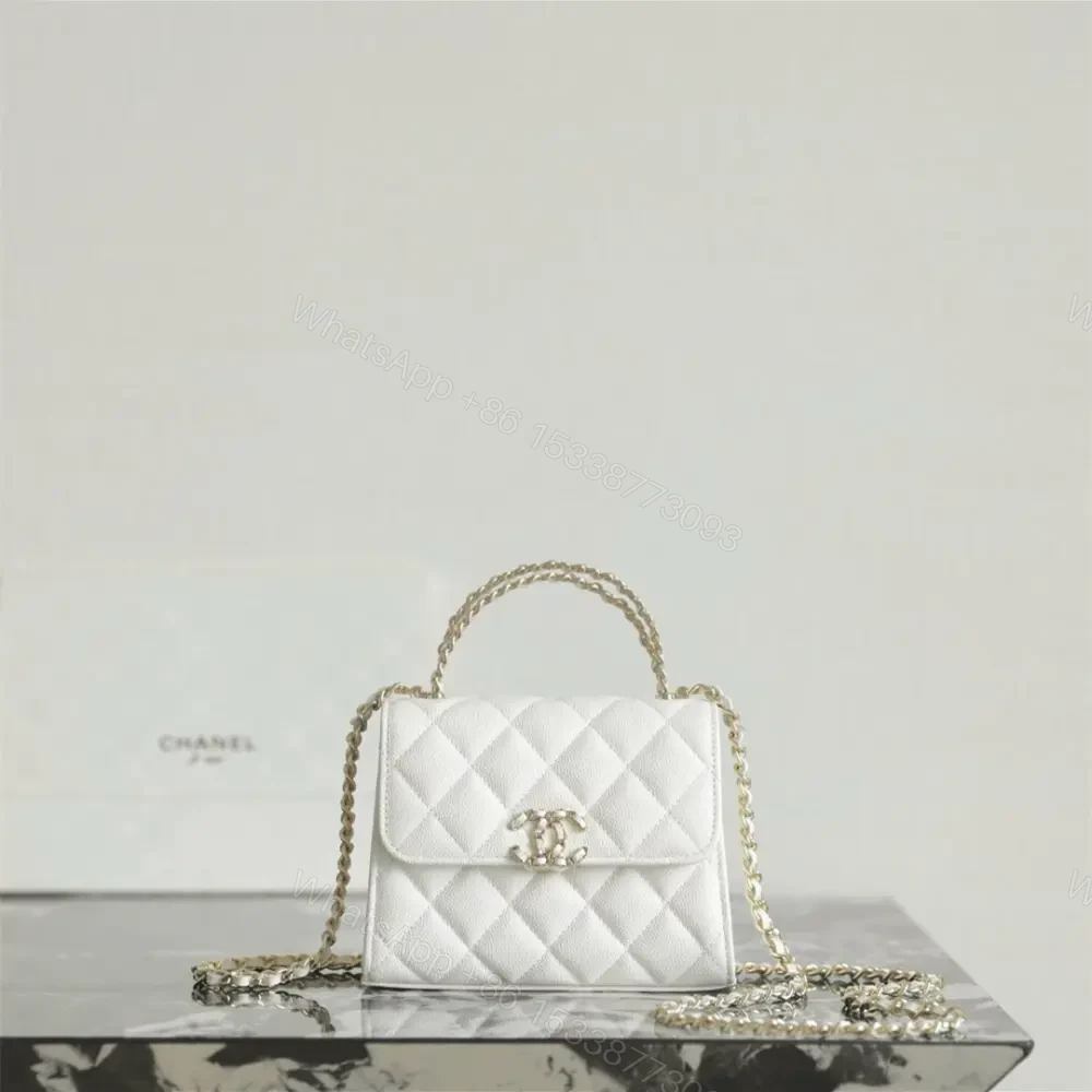 View 3 of 高仿Chanel*23P系列AP3237豎版Kelly手袋白色免檢版