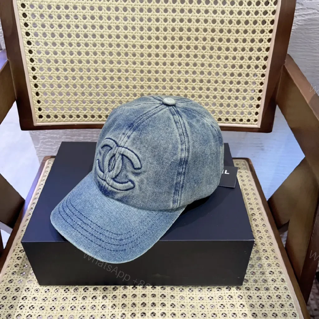 View 7 of Denim Cap — Subtle Luxury, Iconic Twist, Everyday Wear