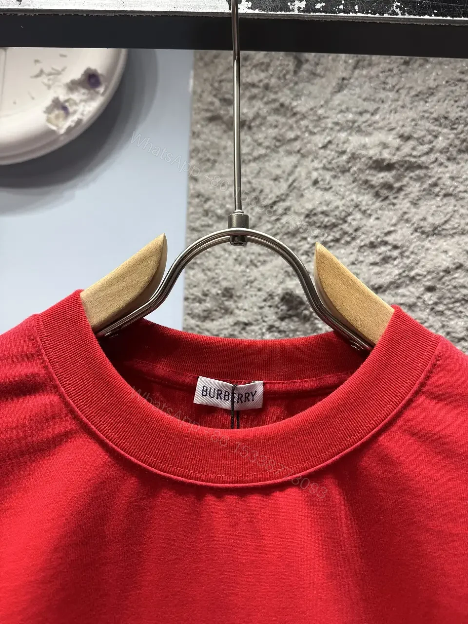 View 7 of Bold Red Graphic Tee in Luxe Streetwear Style, All-Day Comfort