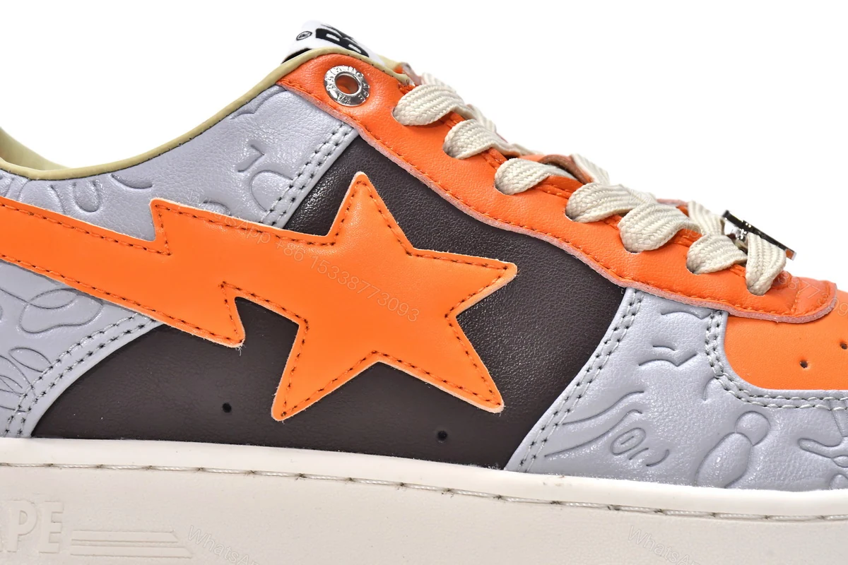 View 7 of Cheap Fake BapeSta Low Grey Orange 1H70-291-002