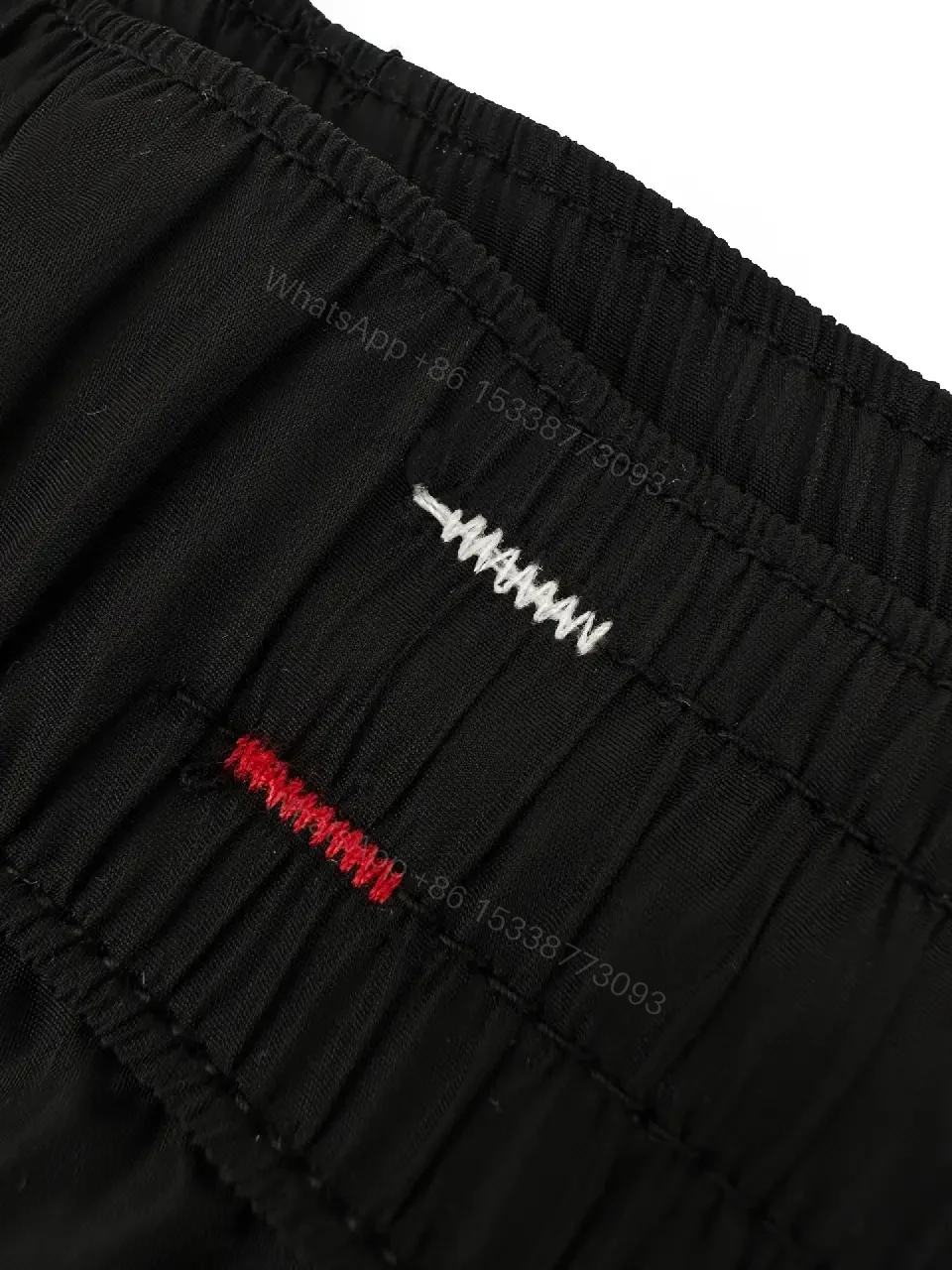 View 6 of Black Nylon Classic Swim Shorts with Drawstrings, Moncler Logo