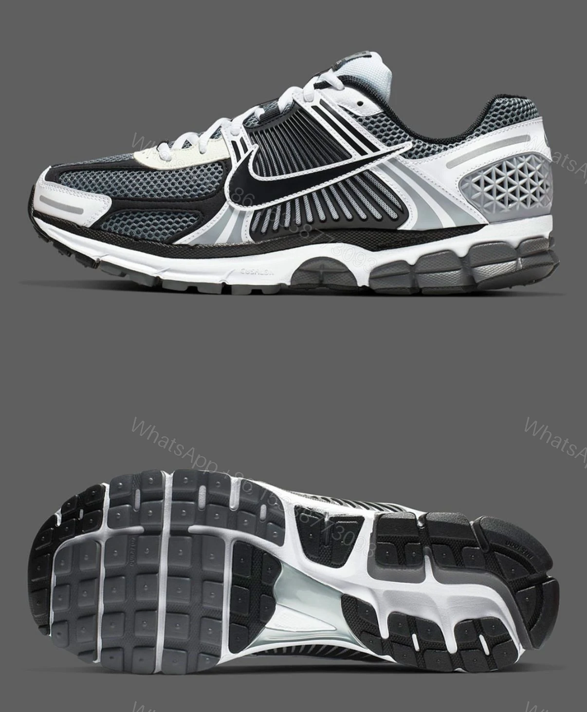 View 4 of First Copy Nike Zoom Vomero | Summit Black Dark Grey