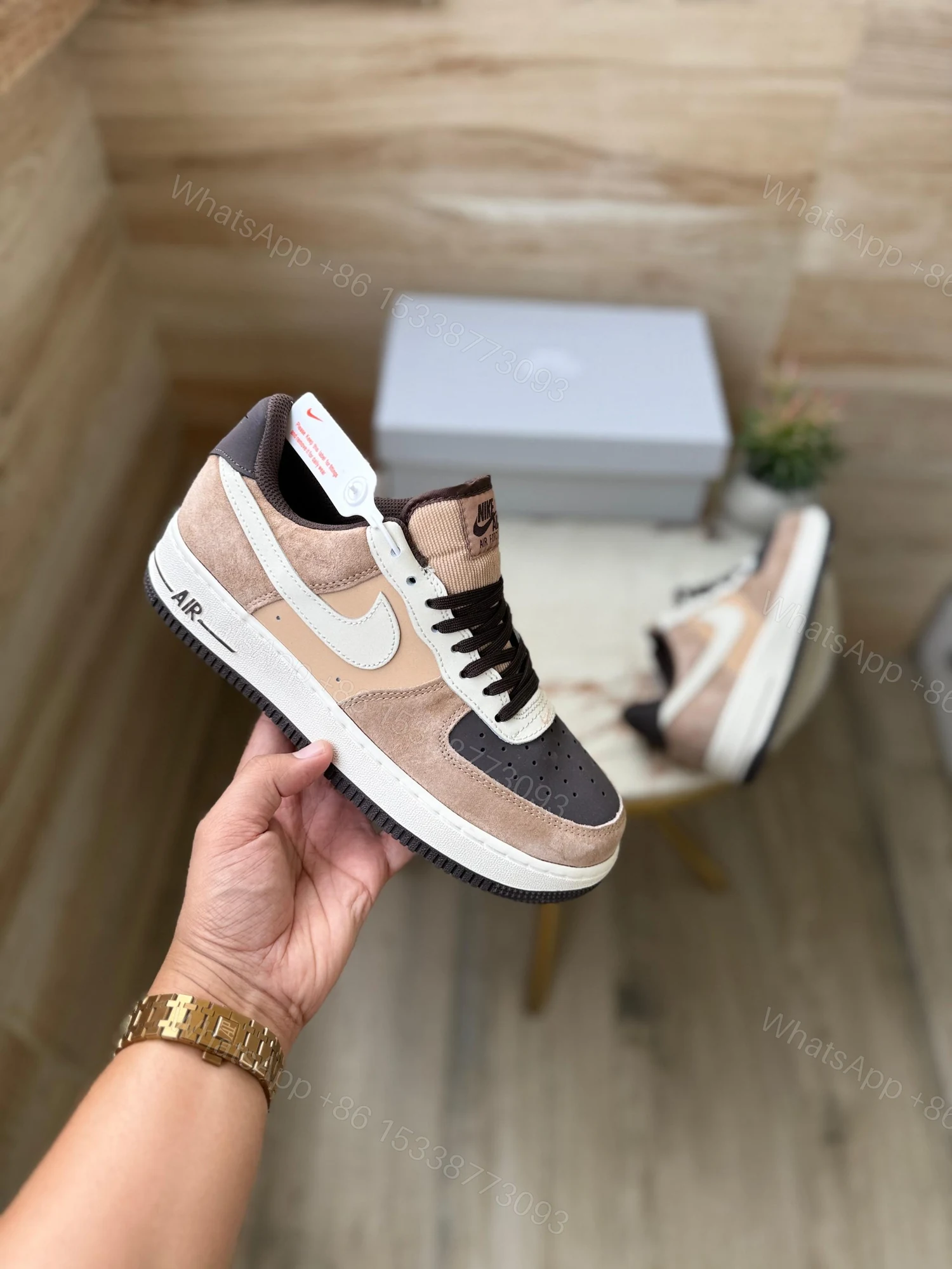 View 5 of First Copy Nike Air Force 1 Hemp Coconut Milk