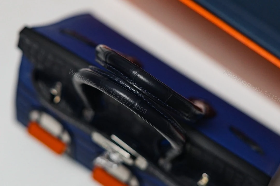 View 6 of HERMES FAUBOURG BIRKIN 20 DEEP BLUE 20CM