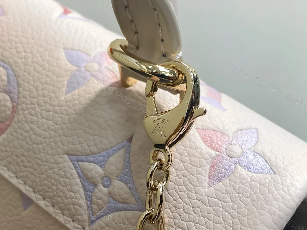 View 5 of Pastel Monogram Crossbody Bag: Luxe, Convertible & Compact