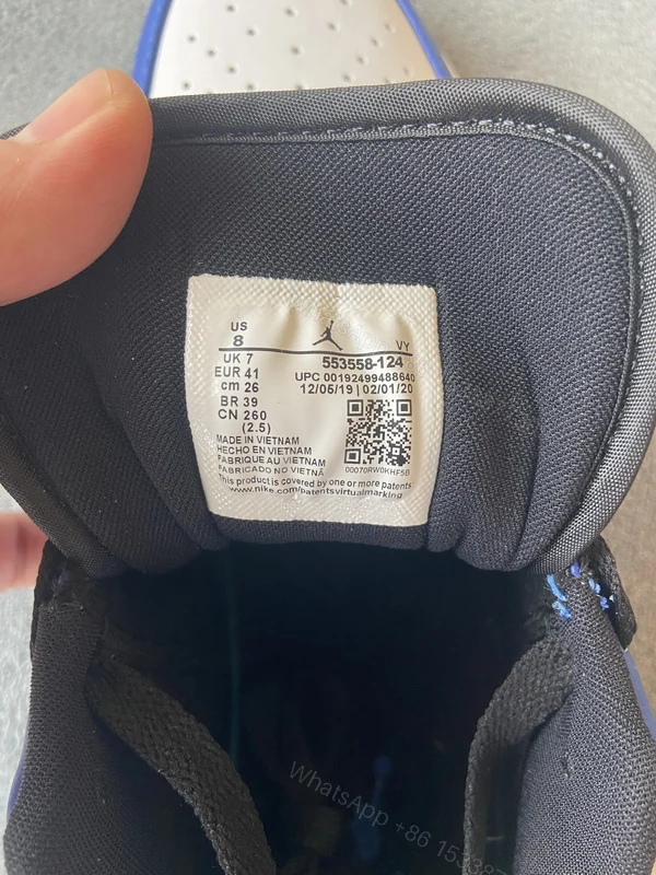 View 7 of Air Jordan 1 Low Game Royal 553558-124