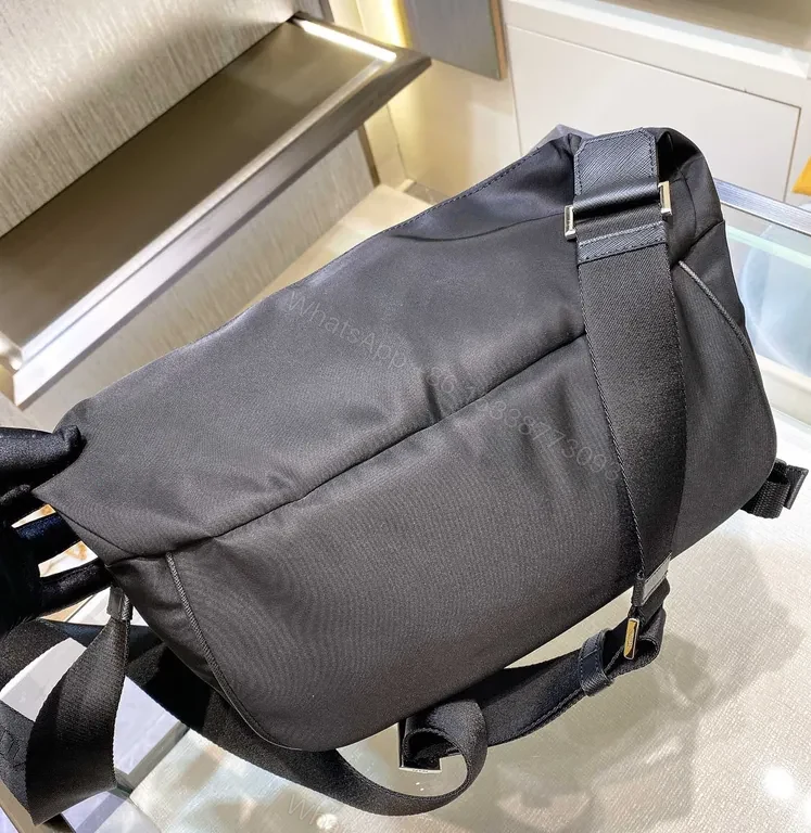 View 2 of Compact Black Crossbody: Prada-Inspired, Lightweight & Durable