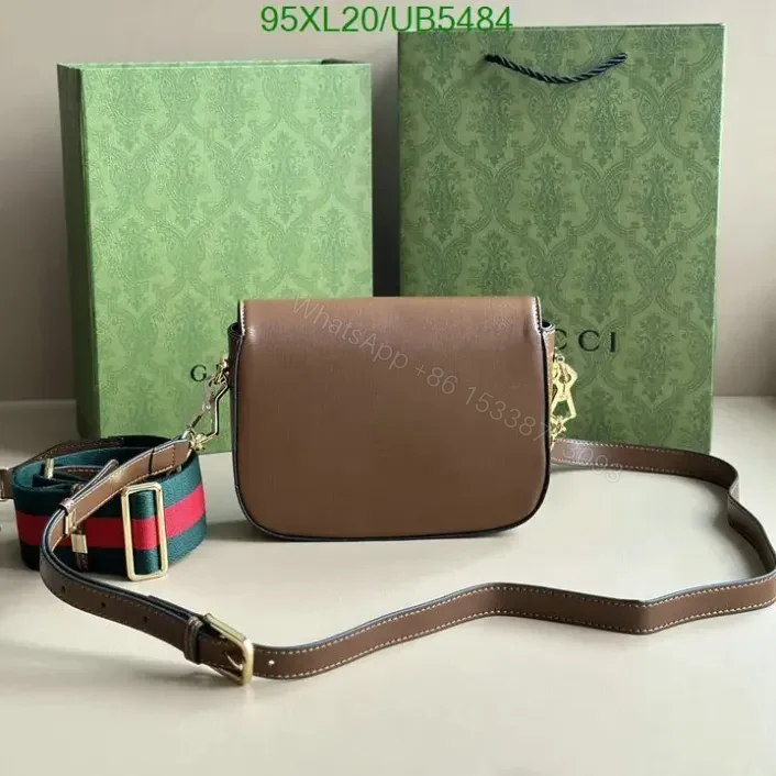 View 2 of Gucci Horsebit 1955 Leather Shoulder Bag Knockoff, UB54845 – Premium AAAA