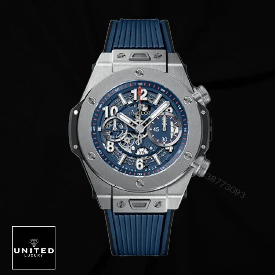 View 8 of Hublot Transparent Blue Replica